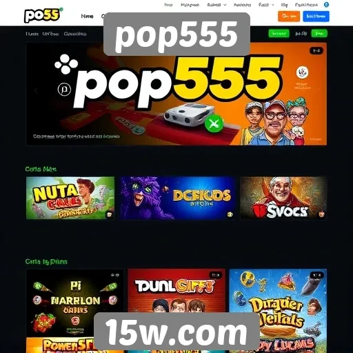 novidades e recursos do site pop555